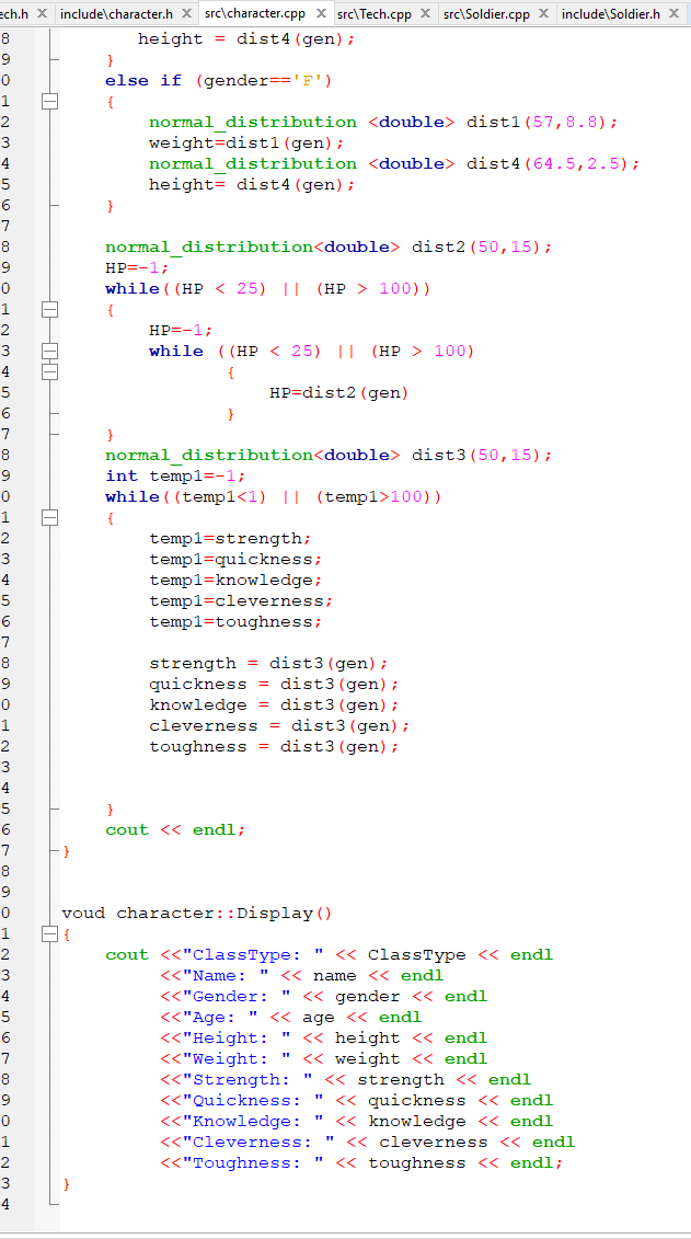 I have to make a C++ project based on an RPG game and | Chegg.com
