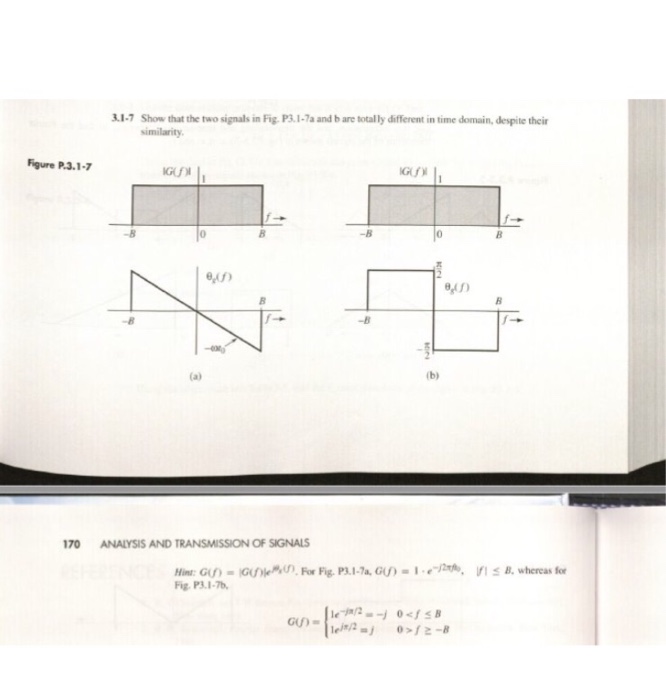 Solved Show that the two signals in Fig P3-17 a and b are | Chegg.com