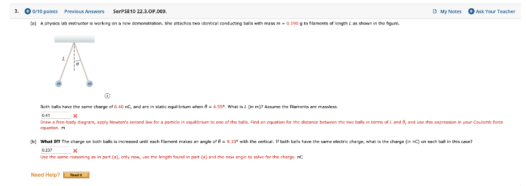 Solved 3. 0/10 Points Previous Answers SerPSE10 22.3.OP.009. | Chegg.com