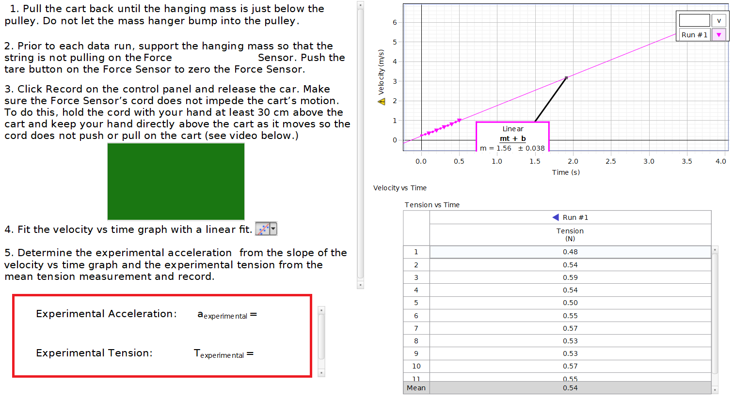 Solved Set Up 1. Place the Dynamics Track on a table with | Chegg.com