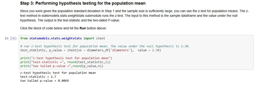 Step 1: Generating sample data This block of Python | Chegg.com
