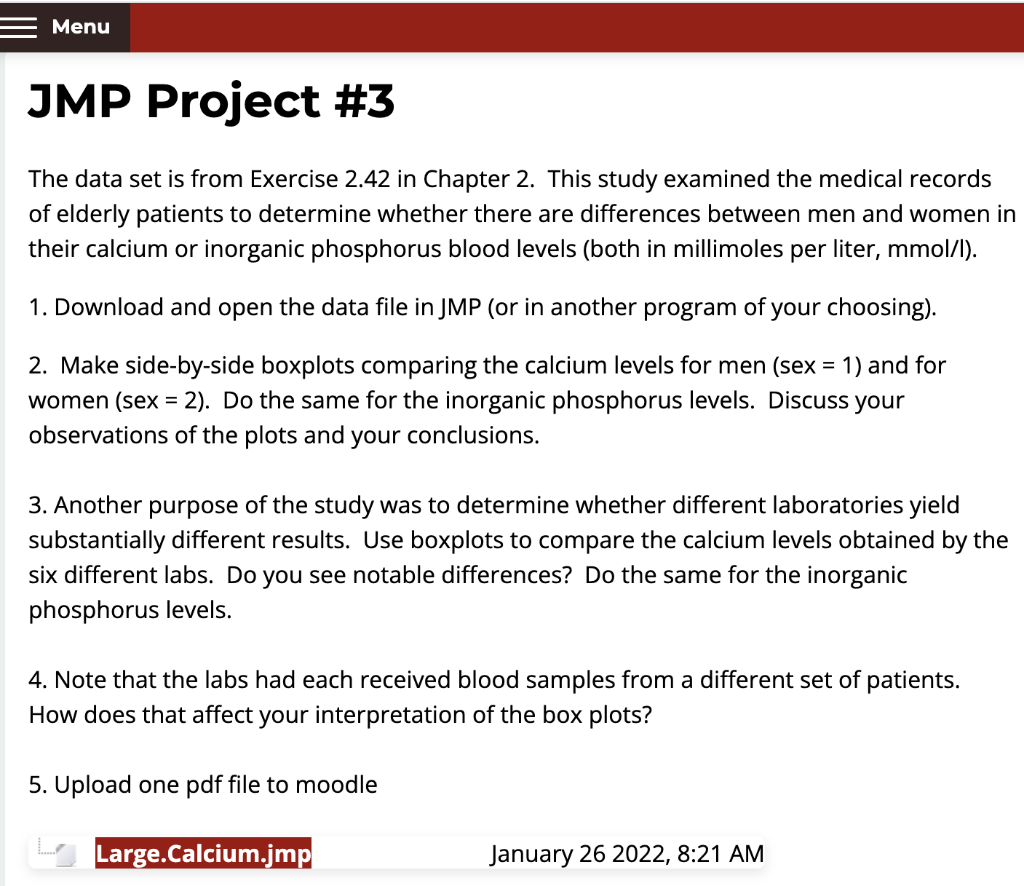 The data set is from Exercise 2.42 in Chapter 2. This | Chegg.com