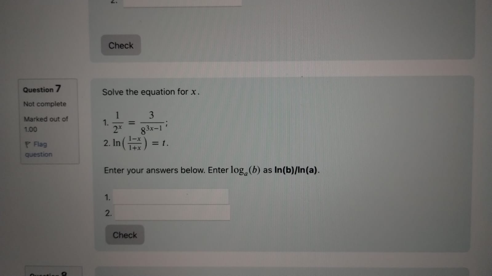 Solved Solve the equation for | Chegg.com