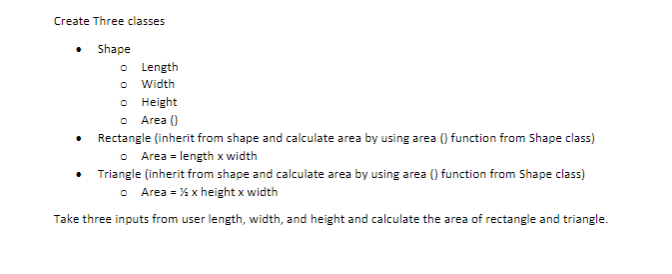Solved *****PLEASE SOLVE WITH JAVA COD***** Create Three | Chegg.com