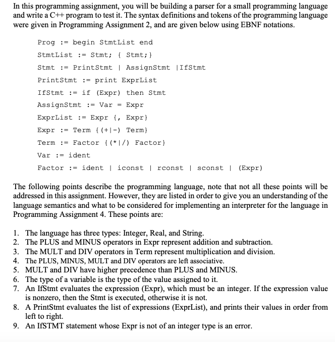 In this programming assignment, you will be building | Chegg.com