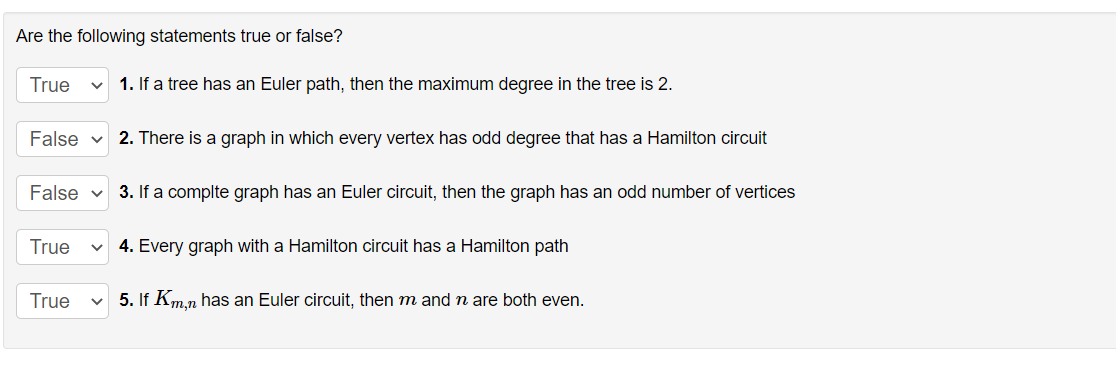 Solved Are The Following Statements True Or False 1 If A 