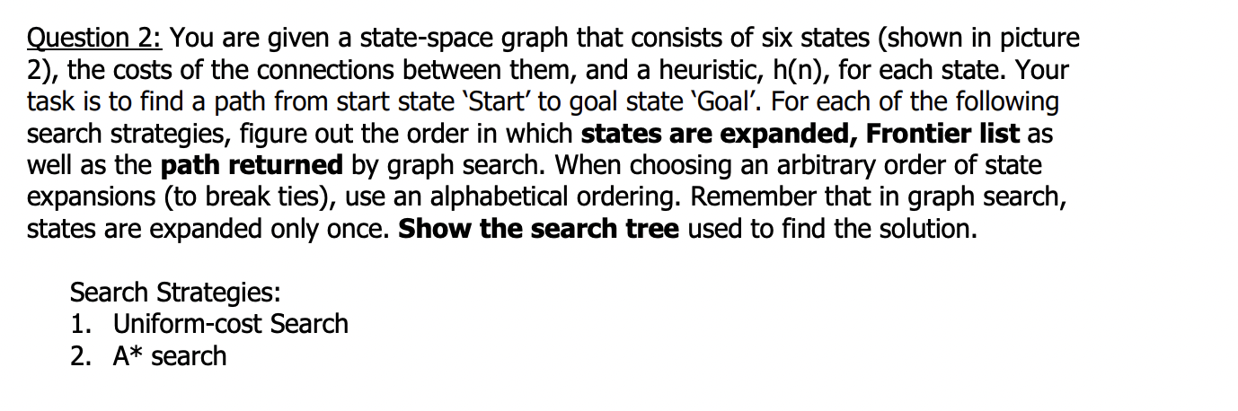 Solved Picture 2Question 2: You are given a state-space | Chegg.com