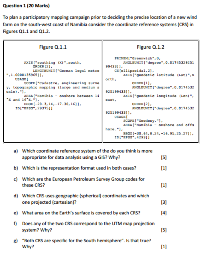 Solved Question 1 20 Marks To Plan A Participatory Mapping 5019