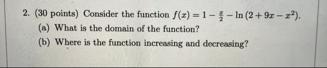 what is the domain of the function, and where is the | Chegg.com