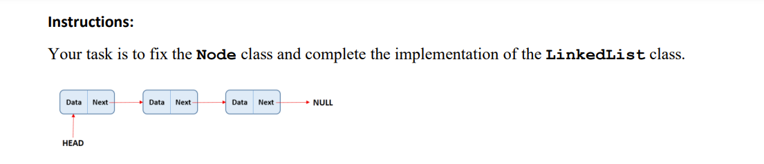 Solved This program contains 3 classes:- Node.java: a node | Chegg.com
