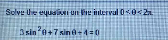 Solved Solve the equation on the interval 0 s0
