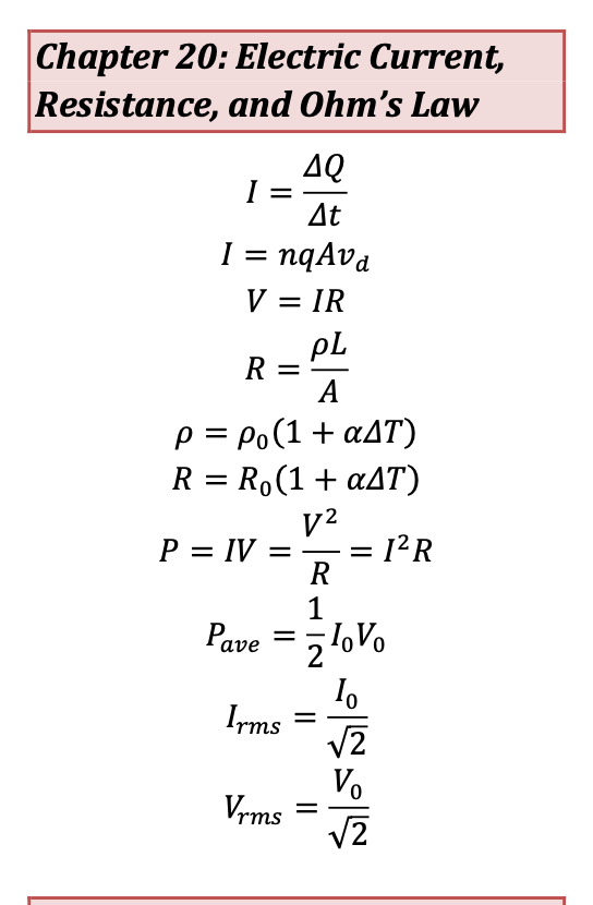 Solved Chapter Electric Current Resistance And Ohm Chegg Com