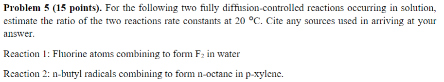 Solved Problem 5 (15 points). For the following two fully | Chegg.com