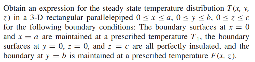 Solved Obtain an expression for the steady-state temperature | Chegg.com