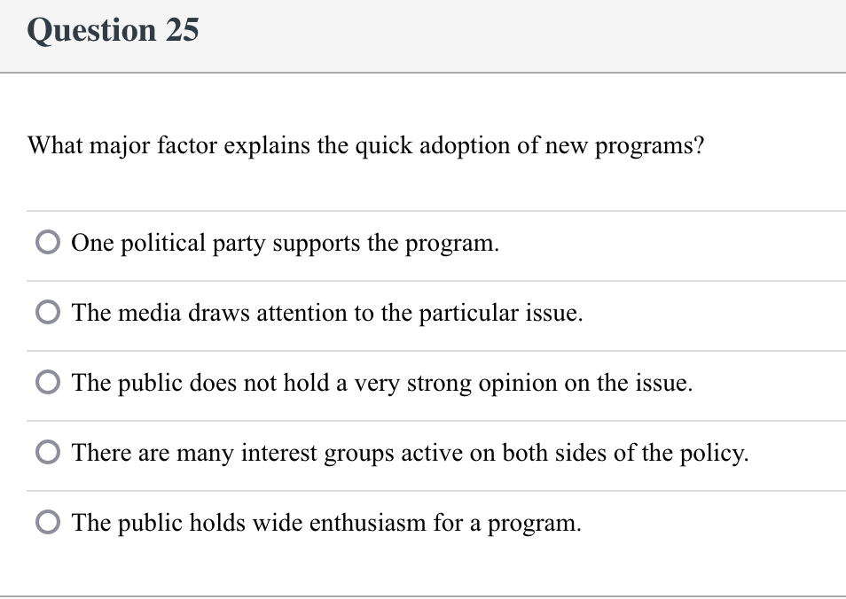 Solved Question 25 What Major Factor Explains The Quick Chegg