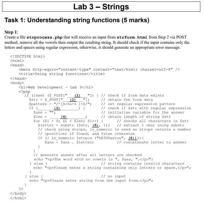 dik verkoudheid haspel Solved Lab 3 - Strings Task 1: Understanding string | Chegg.com