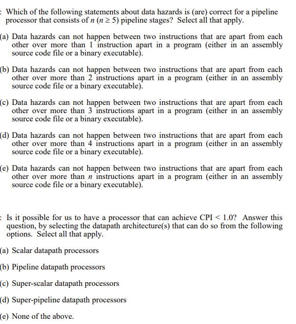 Solved : Which of the following statements about data | Chegg.com