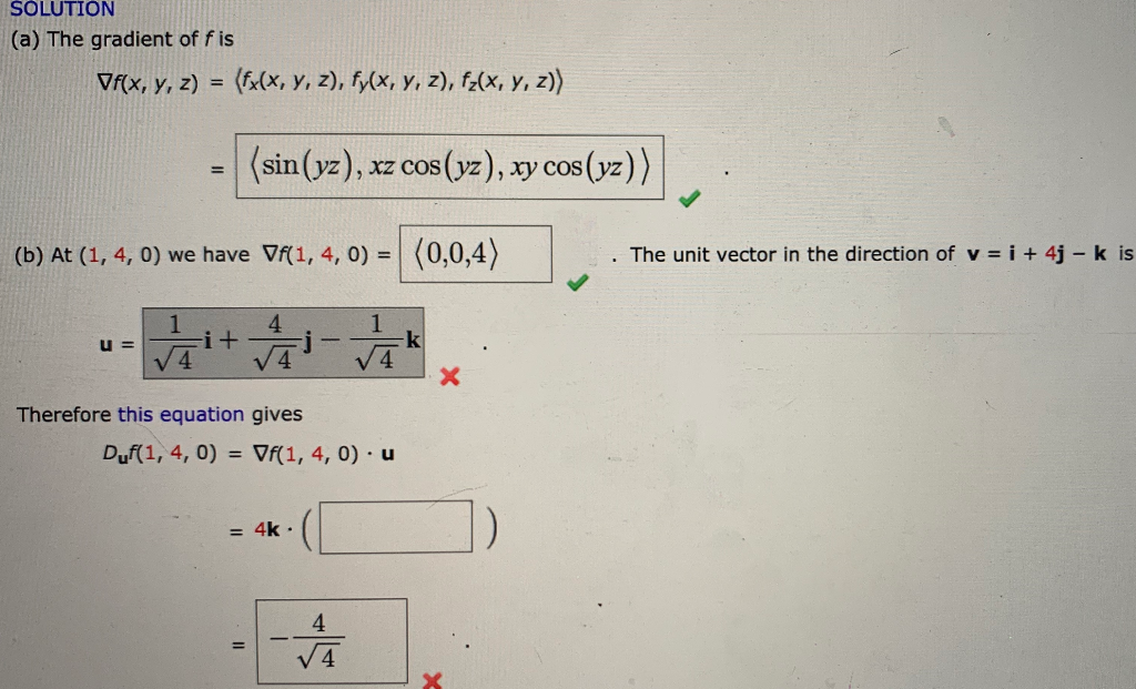 Solved Example 5 If F X Y Z X Sin Yz A Find The