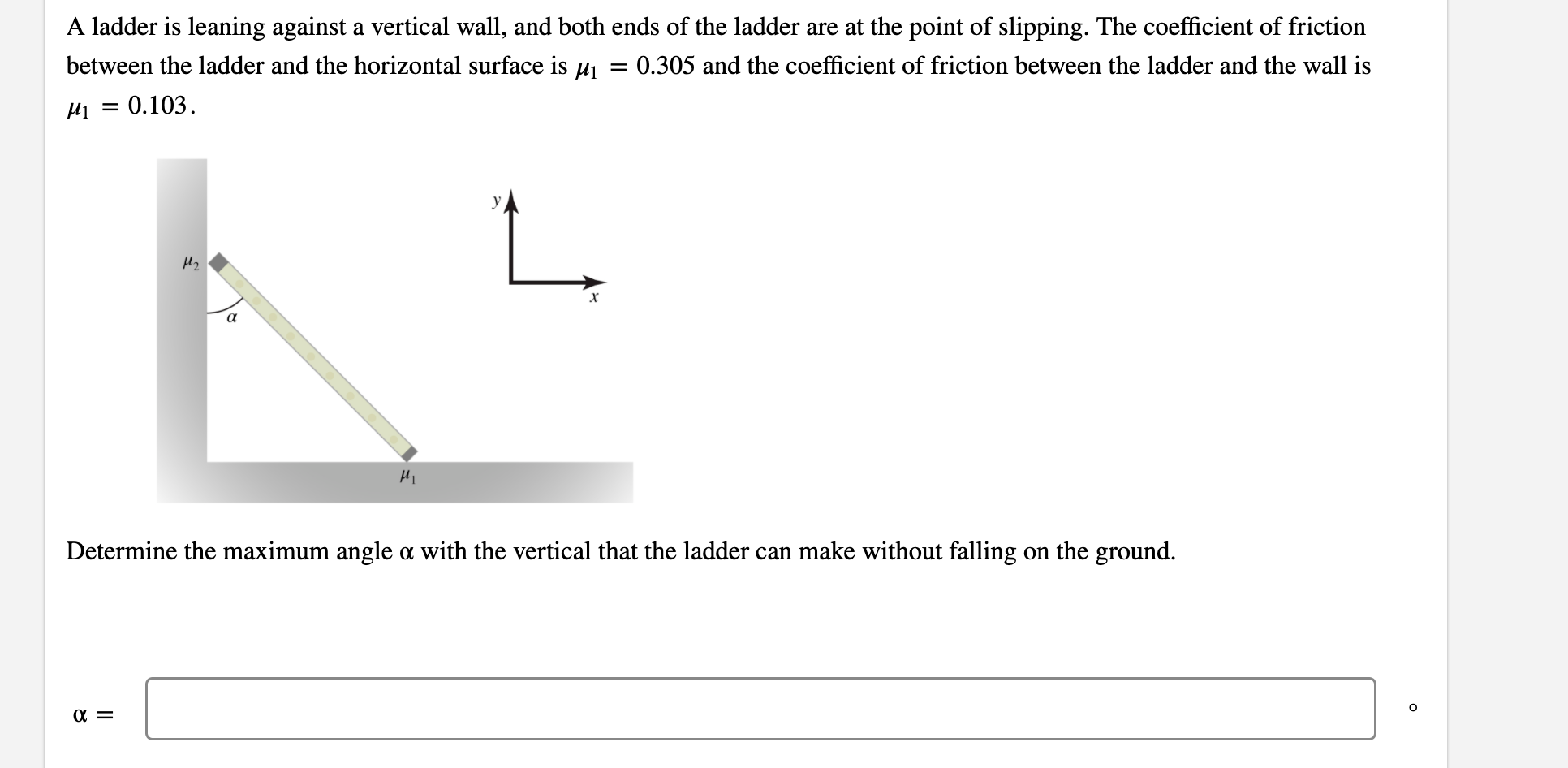 Solved A Ladder Is Leaning Against A Vertical Wall, And Both | Chegg.com