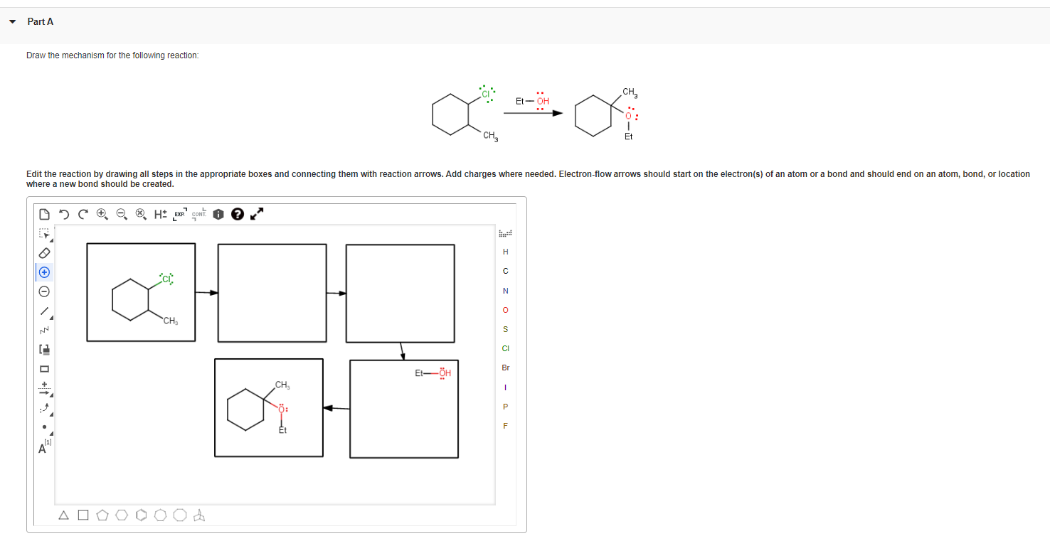 Solved Mechanism For One Of The Following Reactions Draw A Or Cheggcom