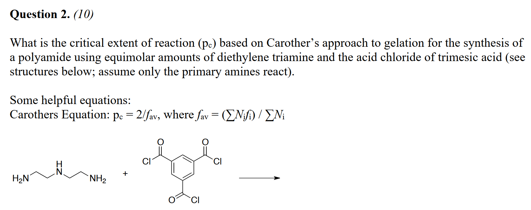 Solved Question 2. (10) What is the critical extent of | Chegg.com