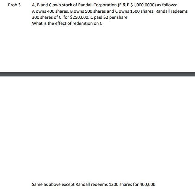 Solved Pr Problem has 2 parts. Please help by showing step | Chegg.com
