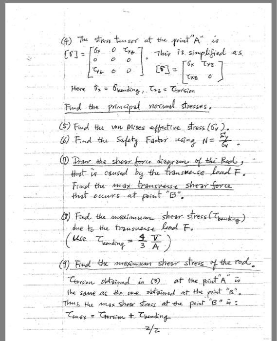 Solved 2 pictures of Machine Design Question, the 2nd pic is | Chegg.com