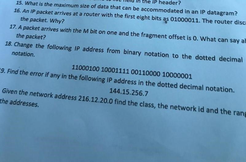 maximum size of ip header