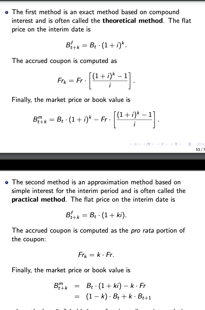 Bt+kf=(Bt+1+Fr)v1−k for 0 | Chegg.com