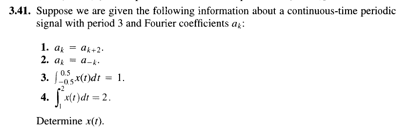 Solved 3.41. Suppose we are given the following information | Chegg.com
