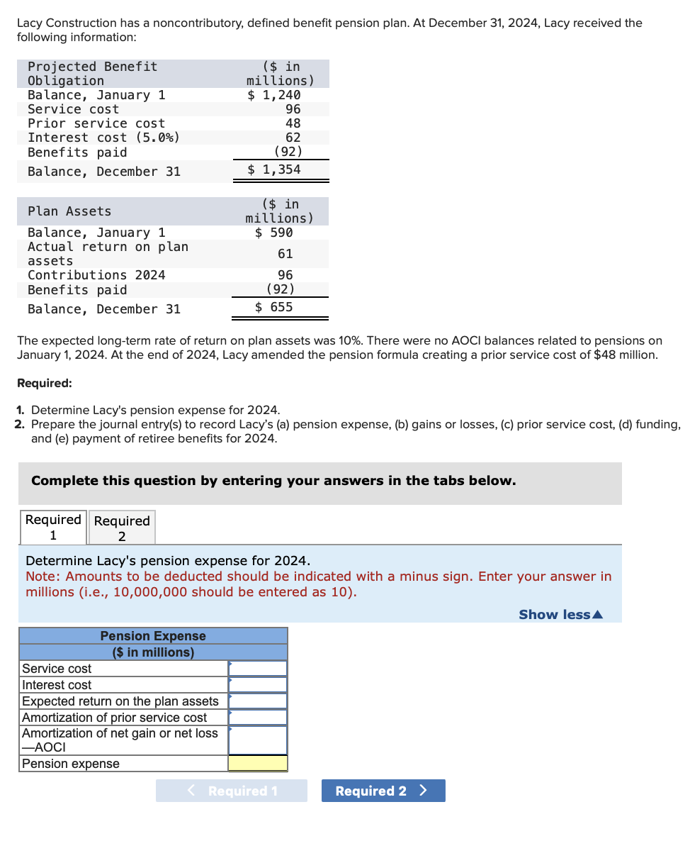 Solved Lacy Construction Has A Noncontributory, Defined | Chegg.com