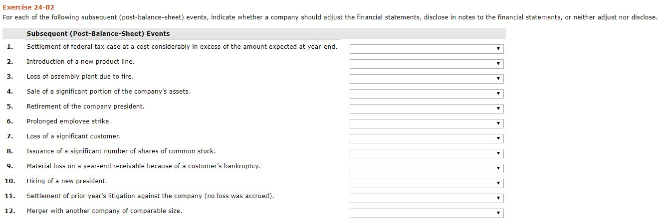 solved-exercise-24-02-for-each-of-the-following-subsequent-chegg