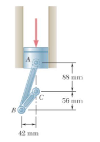 Solved It Is Known That The Connecting Rod AB Exerts On The | Chegg.com