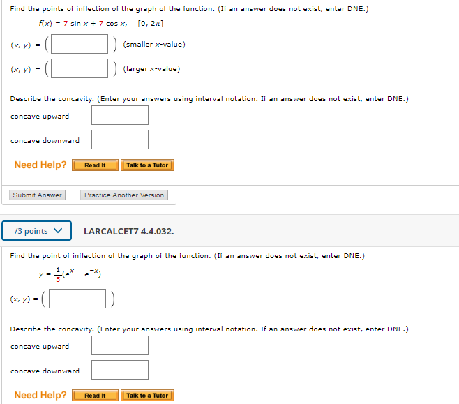 Solved Find the points of inflection of the graph of the
