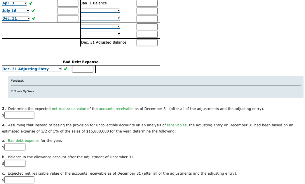 Solved Allowance method entries The following transactions | Chegg.com
