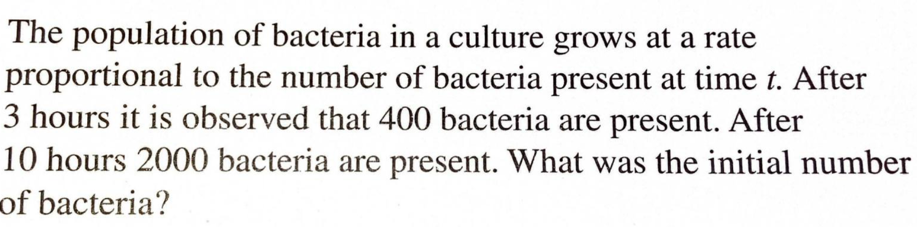 Solved The population of bacteria in a culture grows at a | Chegg.com