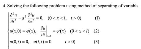 Solved 4. Solving the following problem using method of | Chegg.com