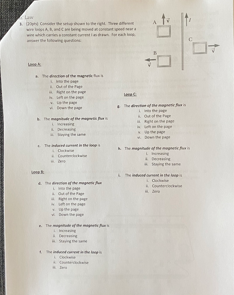 Solved Z Law 3. (20pts) Consider the setup shown to the | Chegg.com