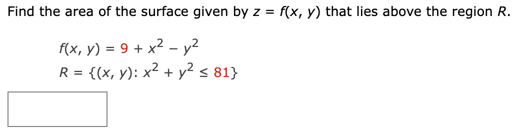 Solved Find The Area Of The Surface Given By Z F X Y ﻿that