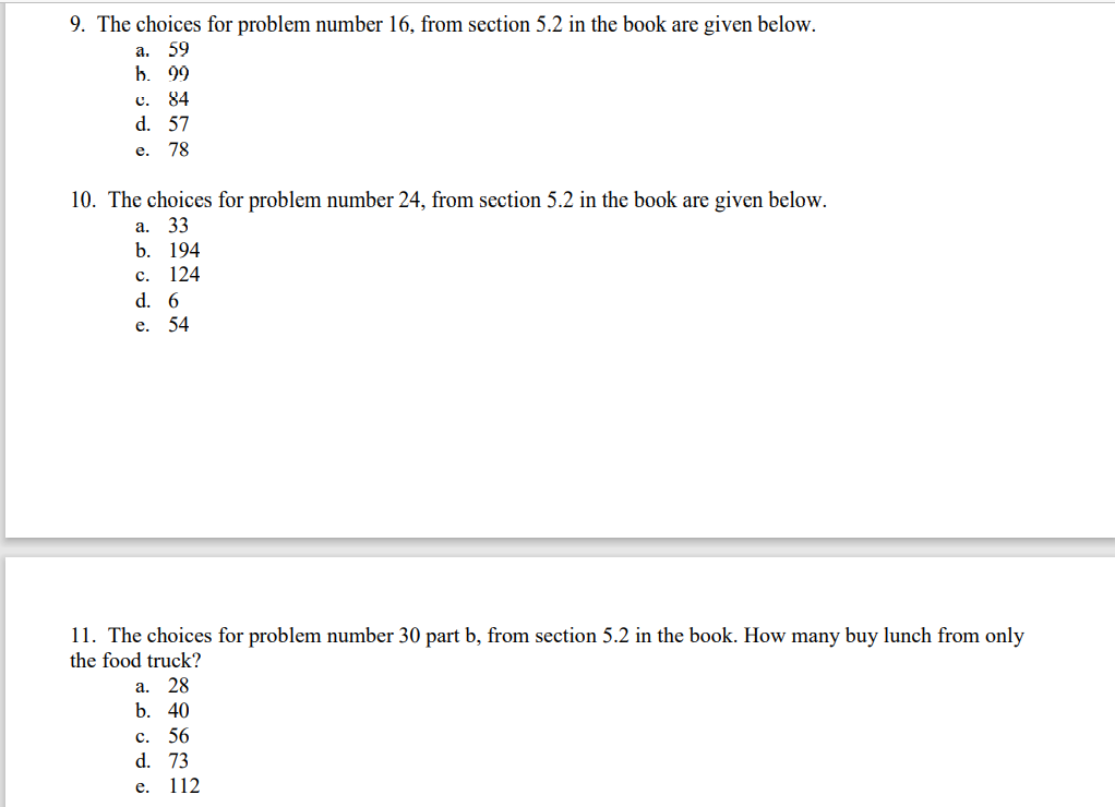 11. n(Ac) 12. n(Bc) Suppose that n(U)=150,n(A)=78, | Chegg.com