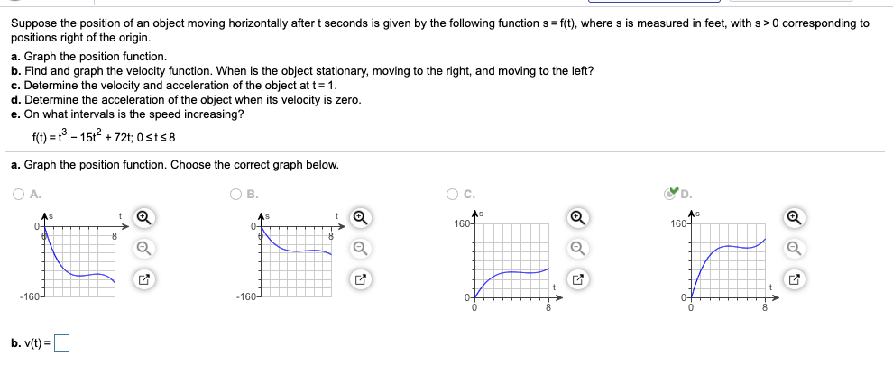 Horizontal Object Position Solved Suppose the position of an object moving horizontally | Chegg.com