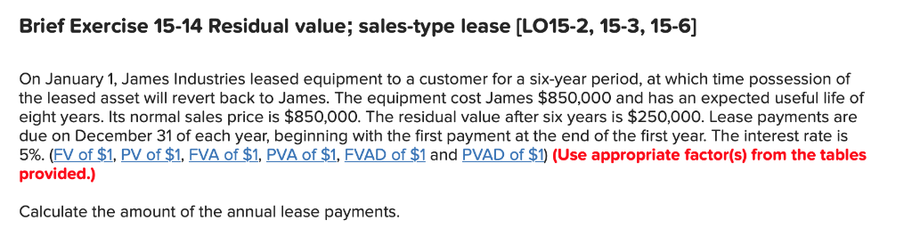 lease residual value lease residual value