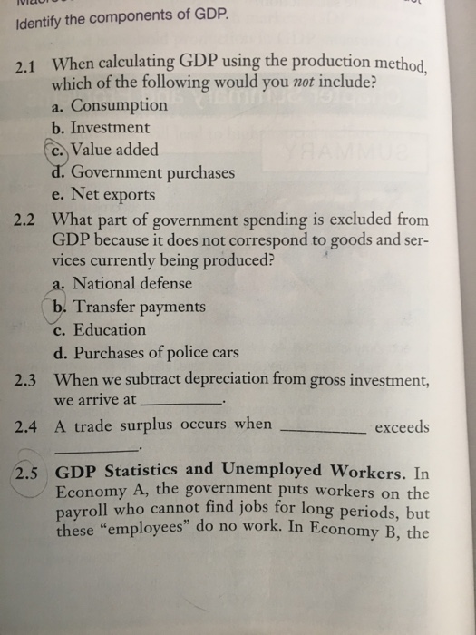 solved-when-calculating-gdp-using-the-production-method-chegg