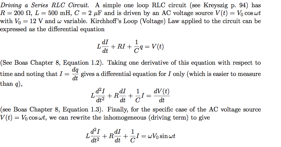 Solved V T Should Be V T Vocos Wt Not V T Vocos Wt Chegg Com