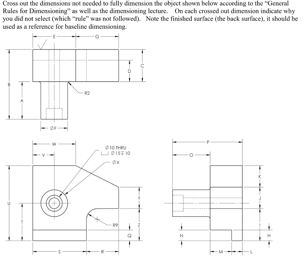 Solved Cross Out The Dimensions Not Needed To Fully 