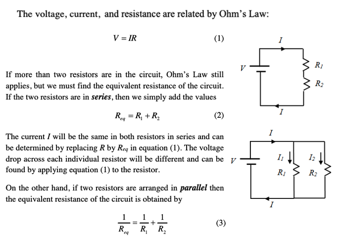 resistance formula series