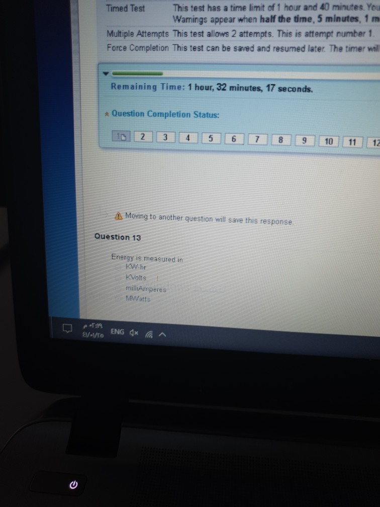 Solved This test has a time limit of 1 hour and 40 minutes. | Chegg.com