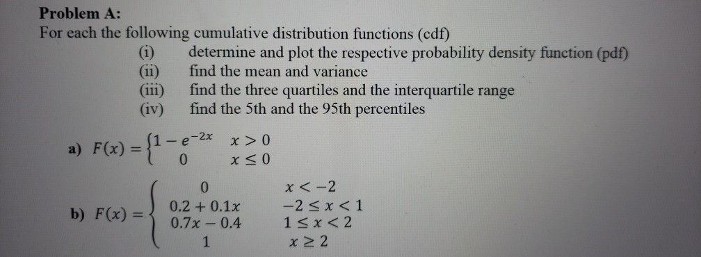 Espérance, variance, quantiles