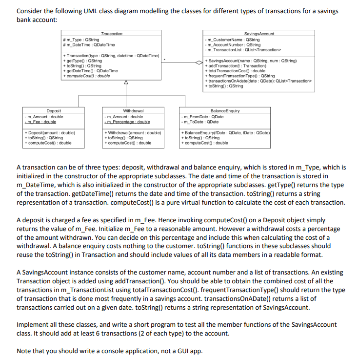 Solved Consider the following UML class diagram modelling | Chegg.com