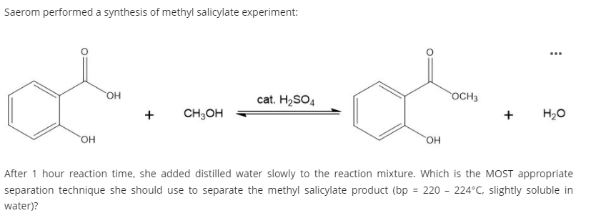 Solved A Liquid-liquid Extraction B Column Chromatography | Chegg.com